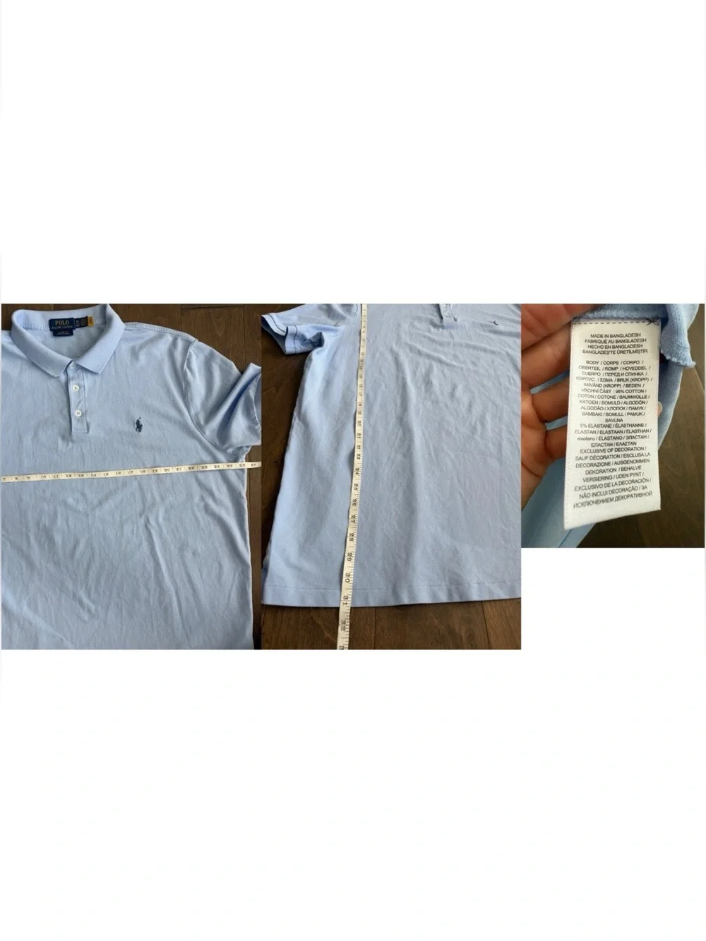 Lot Of 6 Polo Ralph Lauren Mens Short Sleeve Polo Shirts XXL, 2XLT, 2XB EUC